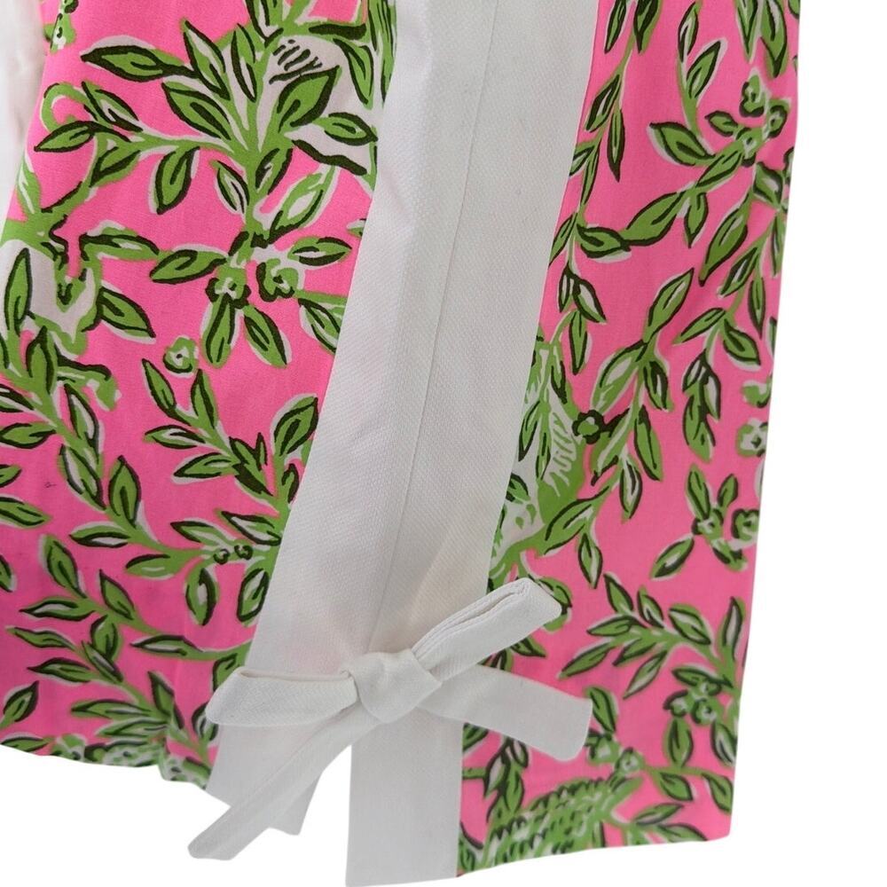 Lilly Pulitzer Women's Rousseau Pink Beckler Stretch Shift Dress Size 6 - Picture 8 of 12